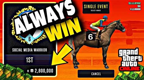 how to win horse racing gta 5 every time|Master the Track: How to Win GTA Horse Races Explained.